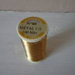 Metallic Thread Fil Au Chinois 40 Old Gold 110